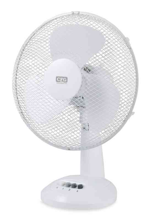 CFG ventilatore da tavolo Bianco 30 Tavolo EV109 30 Cm 40 W silenzioso 1200Rpm montaggio senza attrezzi