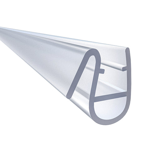 1 Pezzo Guarnizione Sottoporta per box doccia per vetro da 5-6 mm lungha 90 cm Tagliabile Coda PVC Morbido 12 mm Modello C