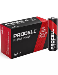 Pila AA Procell Intense Duracell confezione da 10 Batterie Stilo Alcaline LR06 MN1500 1,5 V