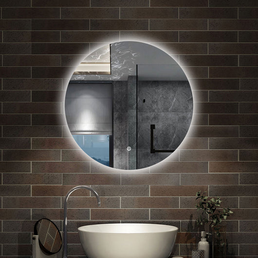 80 x 80 cm,AICA Specchio da Bagno LED con Luce, memoria, antiappannamento,CRI>90,autospegnimento,interruttore touch