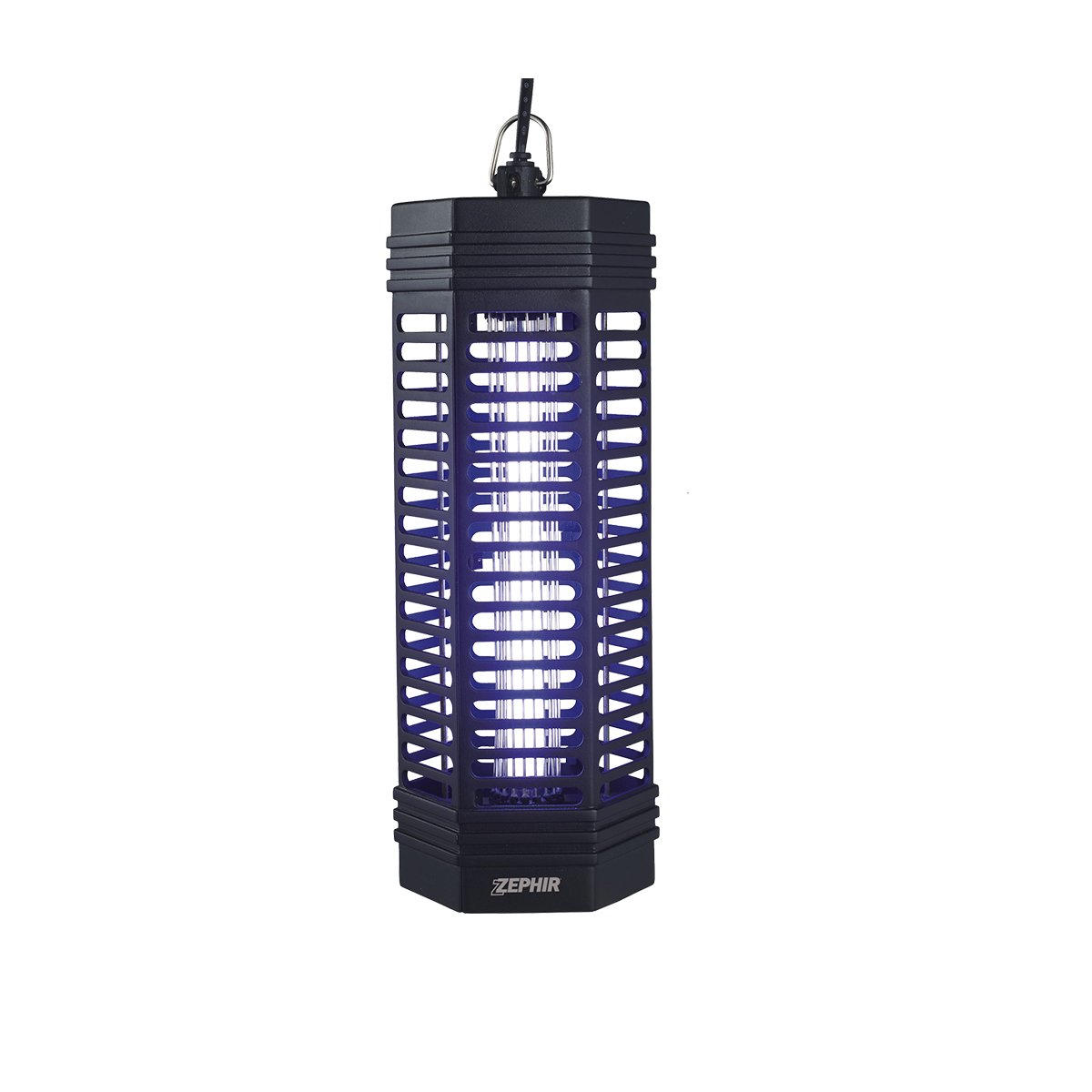 Zephir IK106 lampada cattira insetti 6W con raccogli insetti estraibile Nero