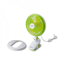 CFG EV090 MINI FAN USB Ventilatore base con clip, a pinza da tavolo e da parete, diametro 22 cm, inclinabile 90°