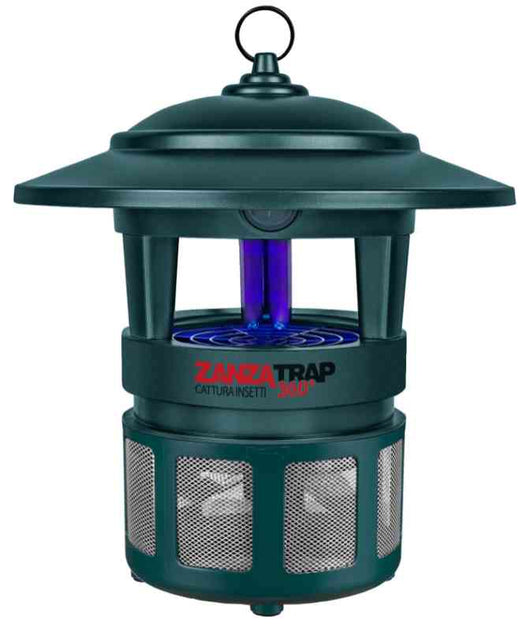 CFG ZANZATRAP  360° CATURAZANZARE DA ESTERNO L' ORIGINALE * COMPRESA 1 LAMPADA UV DI RICAMBIO OMAGGIO *