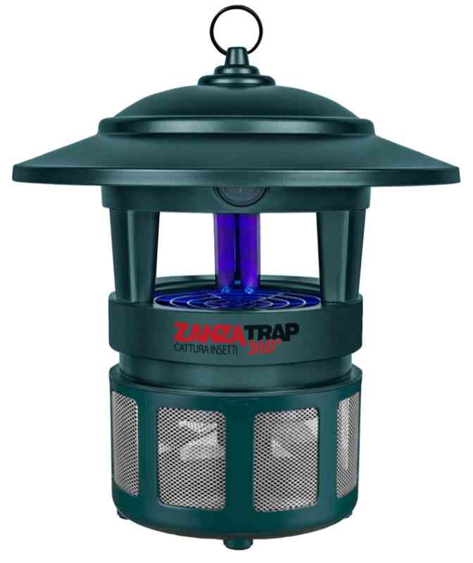 CFG ZANZATRAP  360° CATURAZANZARE DA ESTERNO L' ORIGINALE * COMPRESA 1 LAMPADA UV DI RICAMBIO OMAGGIO *
