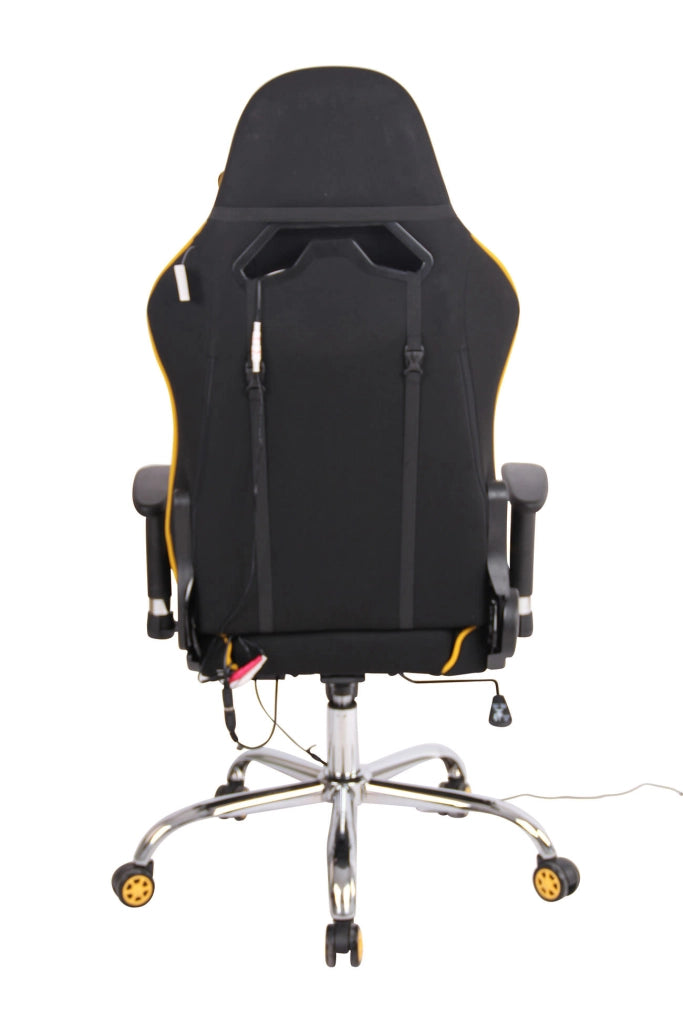 Sedia Ufficio Massaggiante Limit XM In Tessuto Nero/giallo