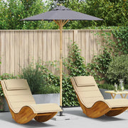 Ombrello da giardino Grigio scuro Ø 180 x 230 cm Bambù 4108085