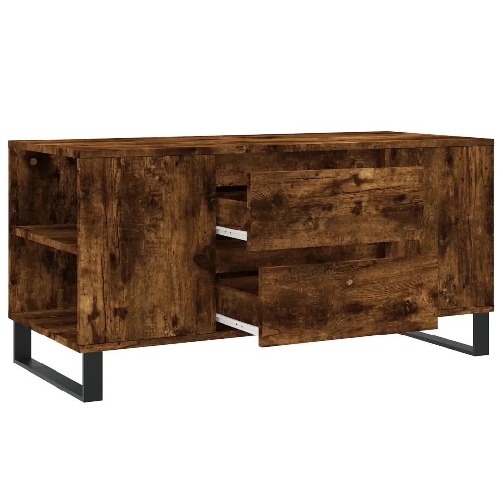 Tavolino da salotto | Tavolino da caff¨¨ | Tavolino da Soggiorno Rovere Fumo 102x44,5x50cm Legno Multistrato