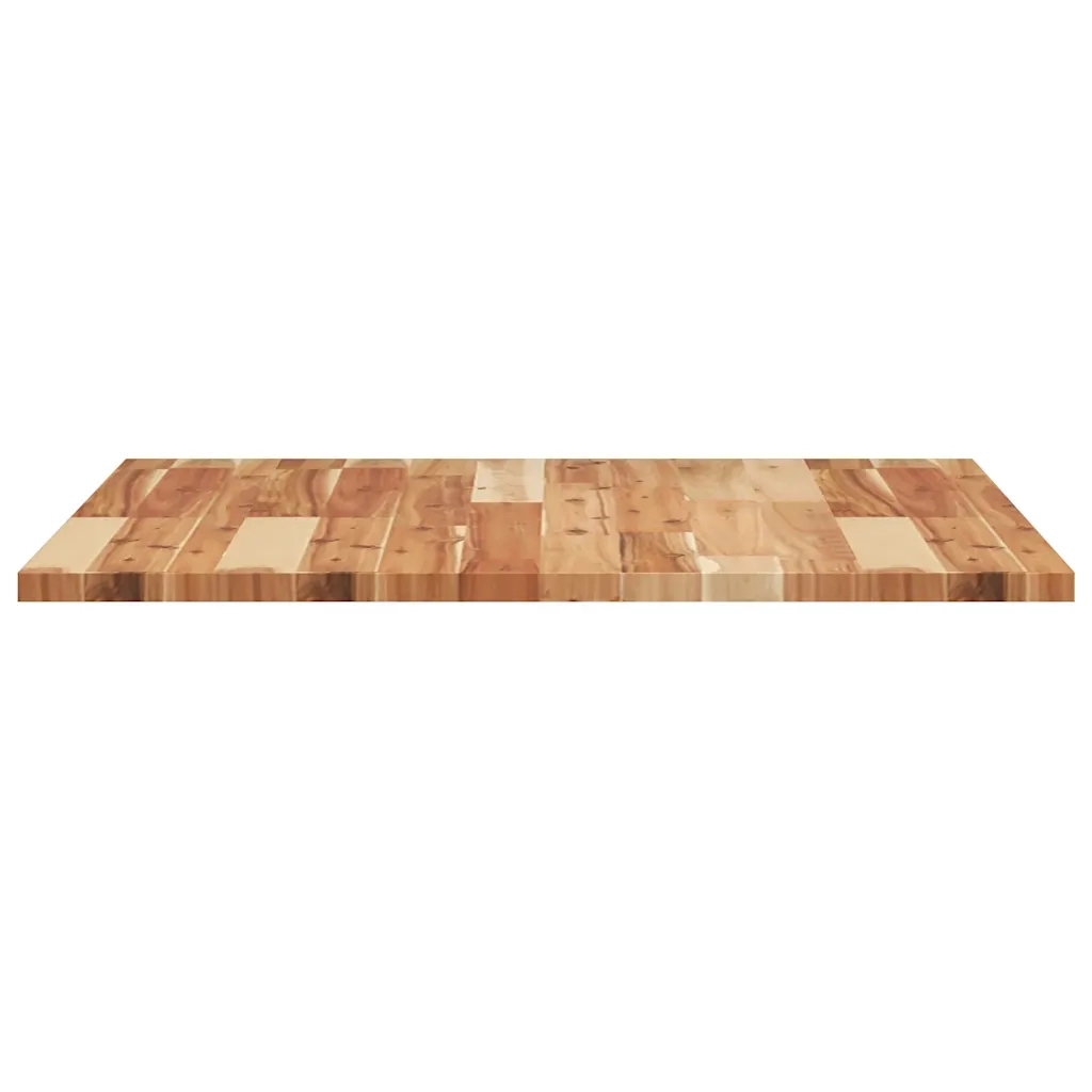 Piano Tavolo | Superficie Tavolo | Piano Scrivania Quadrato 70x70x2 cm in Legno Massello di Acacia