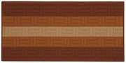 2pz tappeto per cucina mia 57x290 cm marrone cod:ferx.97084