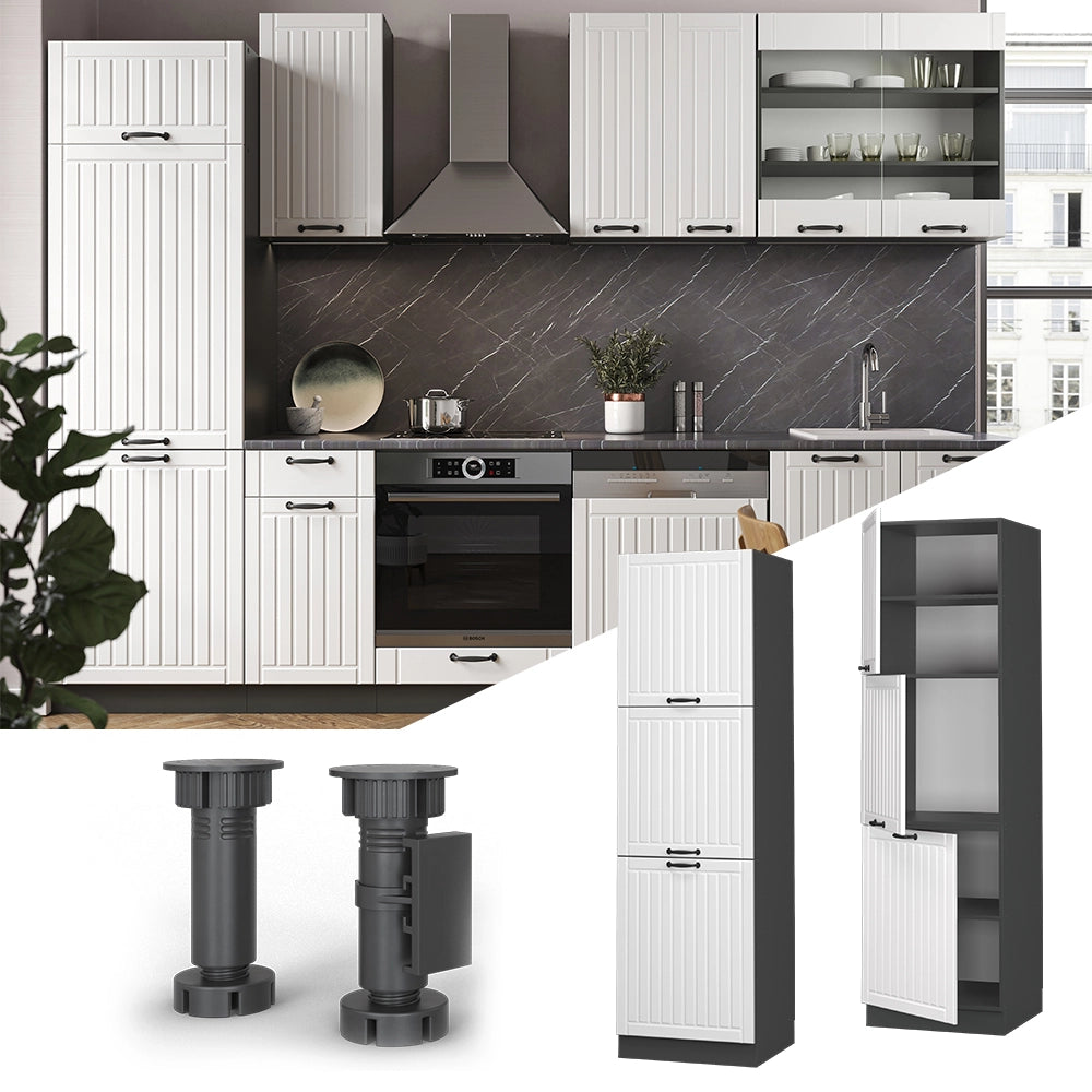 Vicco Mobile per forno da incasso Bianco casa di campagna 60 cm