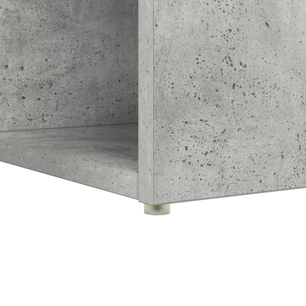 Scrivania da Scrittura Grigio in Cemento Legno ingegnerizzato Media