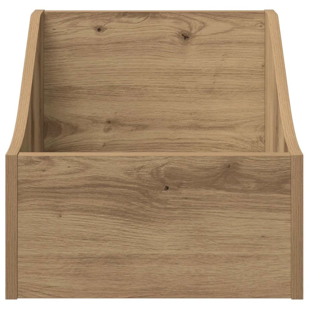 Scatola per dischi LP Rovere Artigianale 37 x 33 x 32 cm 8012776