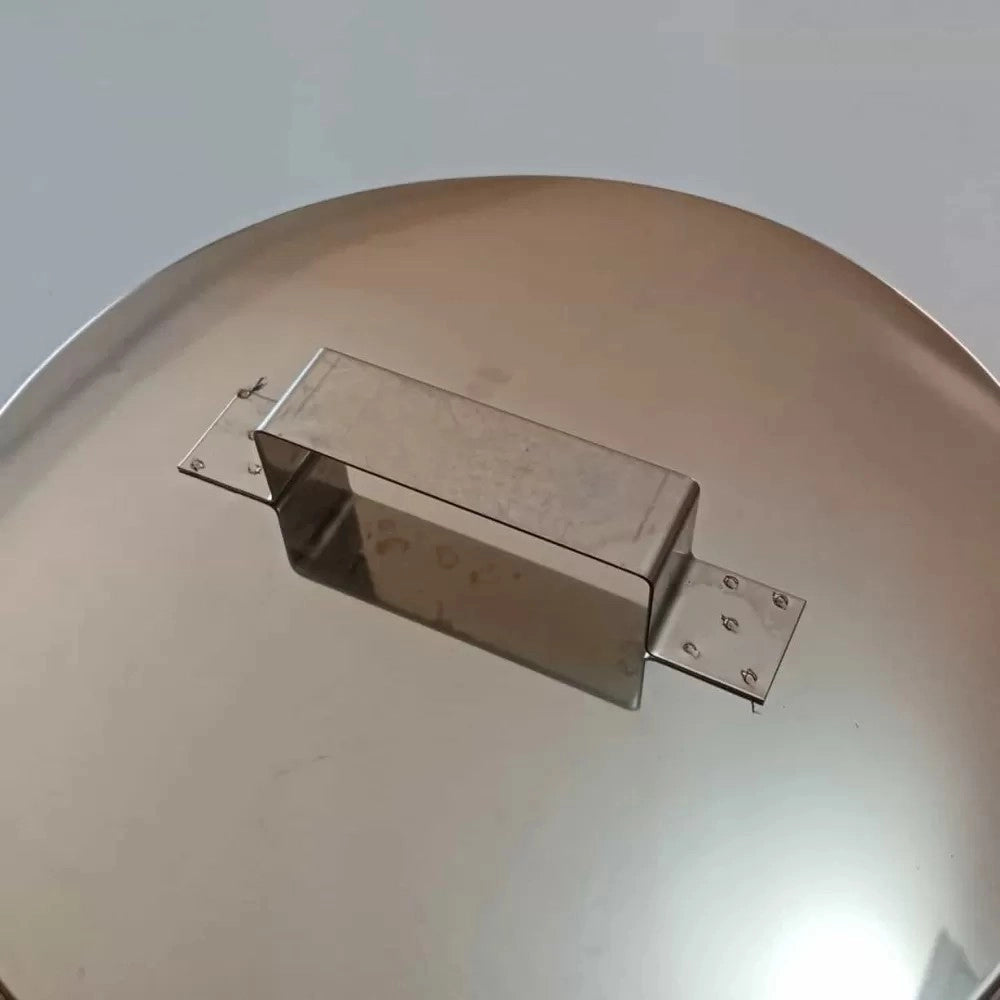Tappo inox 100mm aisi 304 cieco senza spurgo scarico condensa innesto femmina