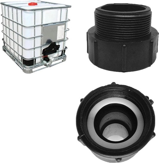 Adattatore di Valvola per Barile IBC - Filettatura Coarse per Filettatura Fine di Barile Accessori - Adattatore Filettatura Fine per Coarse.