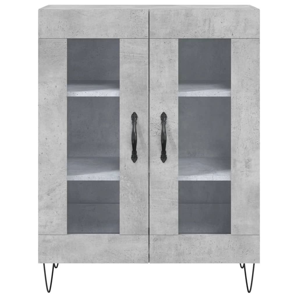 Buffet credenza cassettiera armadio mobile contenitore organizer per cucina soggiorno salotto 69,5 x 34 x 90 cm legno ingegnerizzato grigio 02_0032076