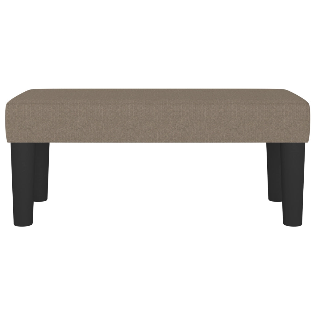 Panca Tortora 70x30x30 cm in Tessuto