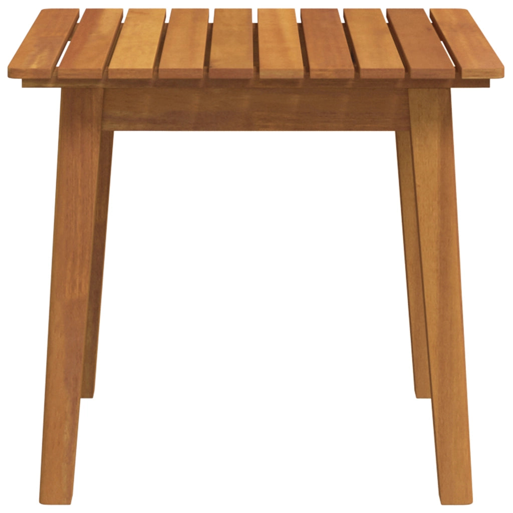 Tavolino 45x45x40 cm in legno massello di acacia