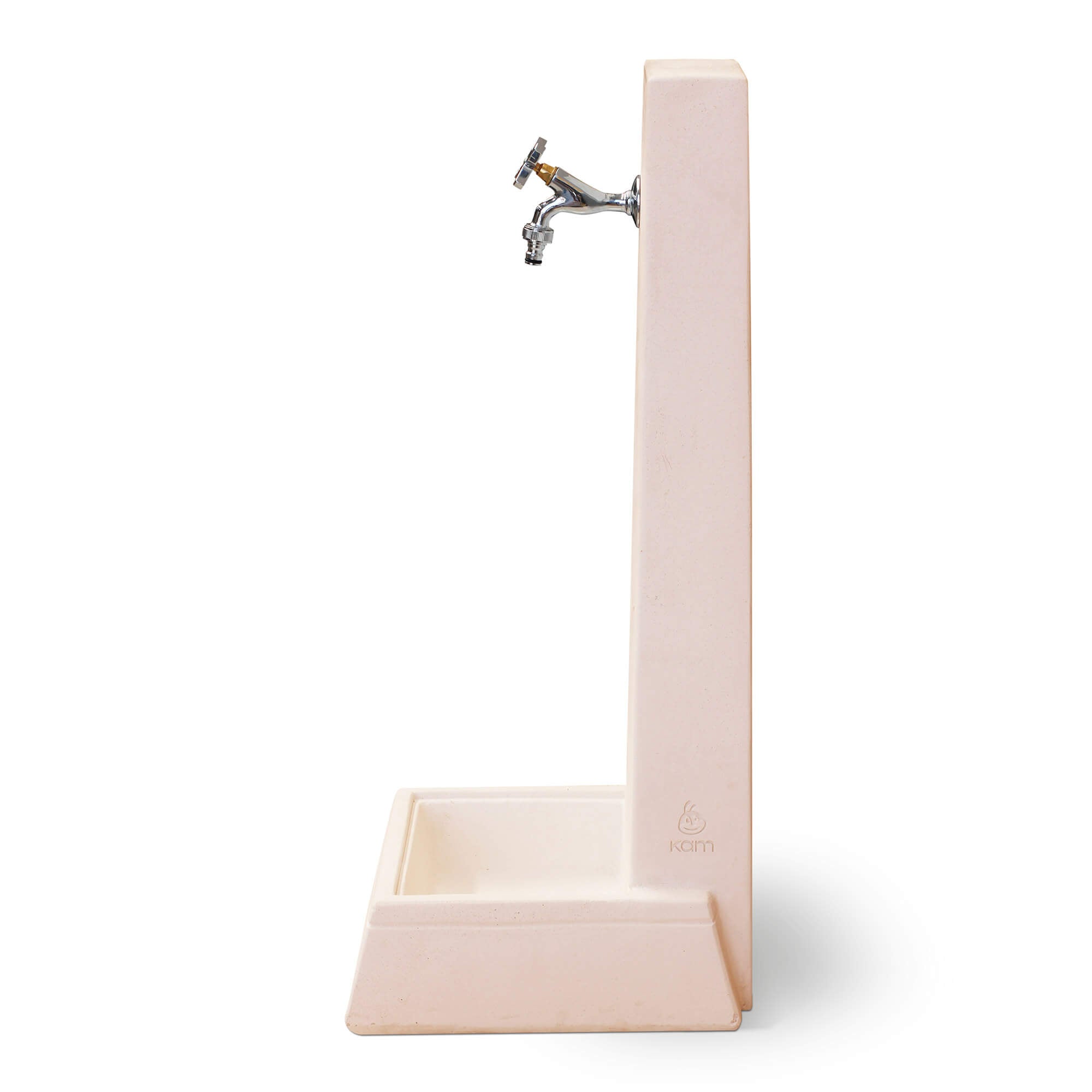 Fontana da Giardino Senza Rubinetto in Cemento Granulato di Marmo Oslo Rosa antico