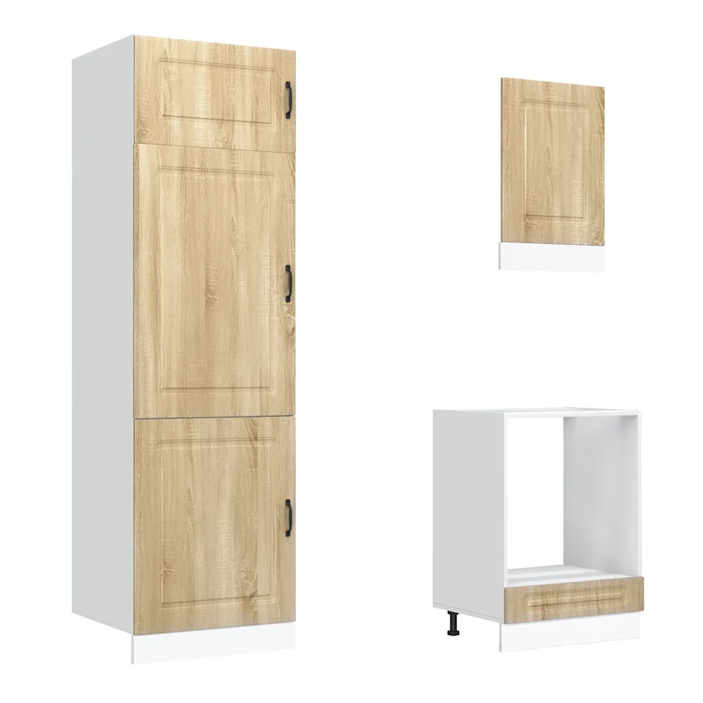 vidaXL Set Mobili da Cucina 7 pz Kalmar Rovere Sonoma in Truciolato