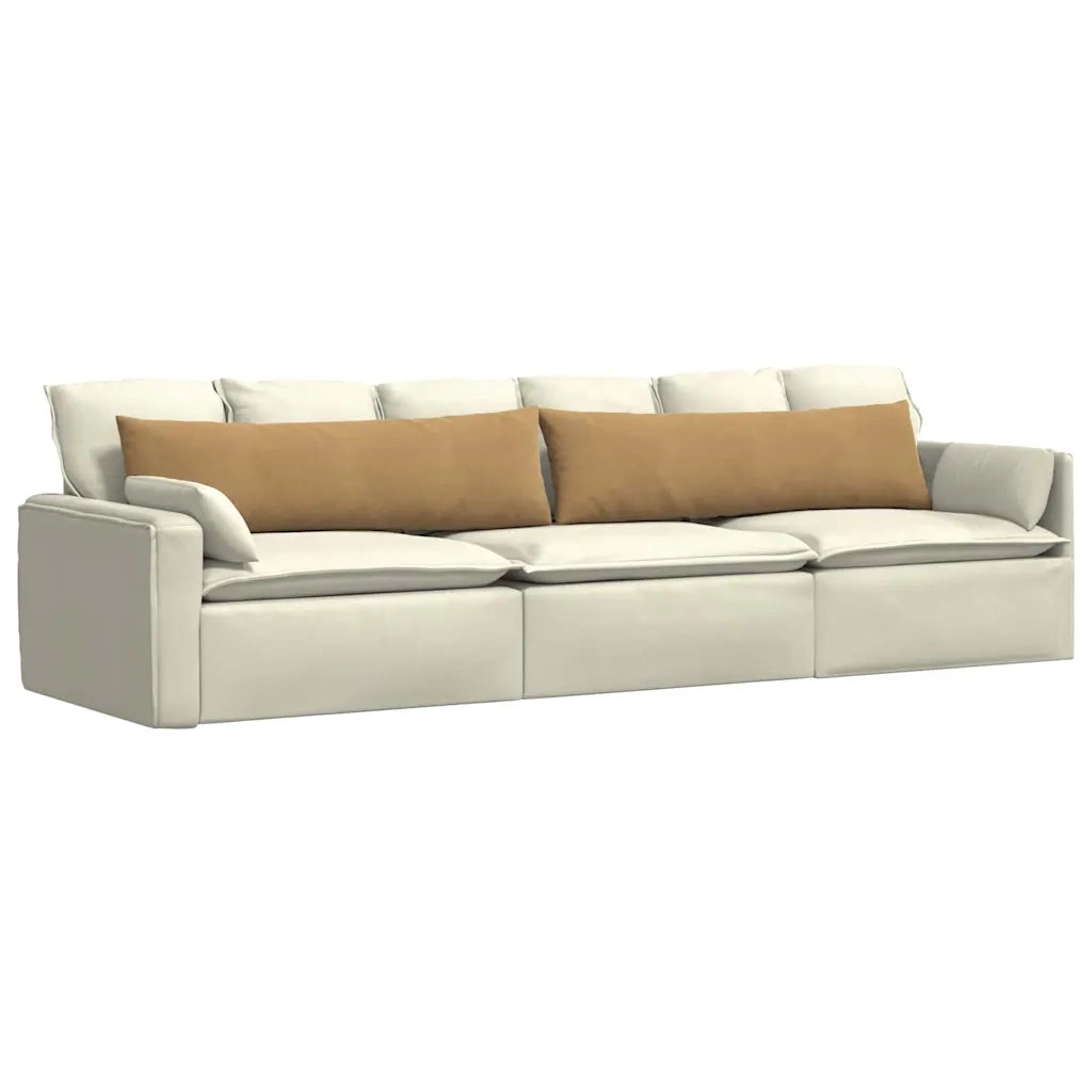 Cuscini da Divano 2 pcs Marrone 145 x 40 cm Tessuto in Cords 42013850