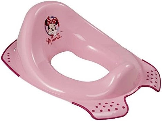 Pieghevole per WC per bambini, Topolino e Minnie, da circa 1,5 a circa 4 anni, con antiscivolo, (Rosso)