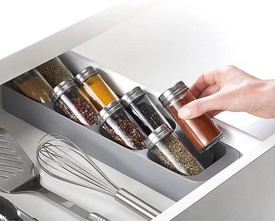 Organizzatore per Cucina con 8 Piani per Bottiglie di Erbe