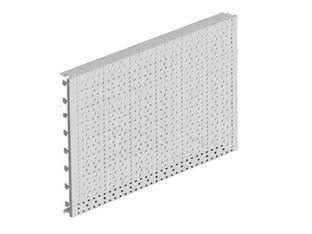 FONDALE IN LAMIERA FORATO MM.400H GRIGIO RAL 7035  mm.1330 l.x400 h.