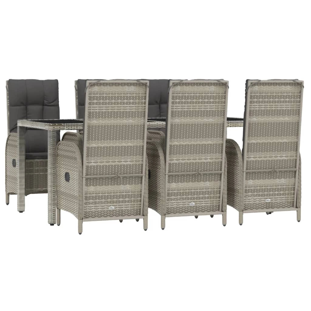 Set da pranzo da giardino in rattan grigio da 7 pezzi e cuscini 02_0014898
