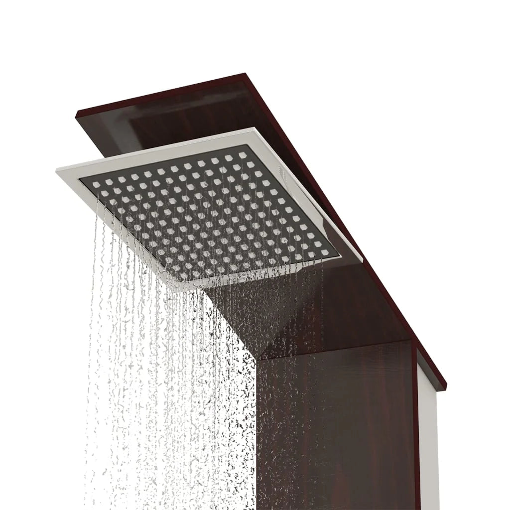 Pannello doccia in vetro per interni da bagno marrone da 127 cm 02_0003122