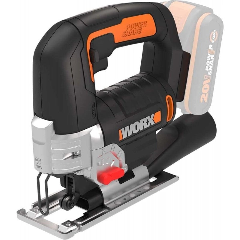 Seghetto alternativo WX543.9 20 Volt corpo macchina con pendolo e taglio inclinato - Worx