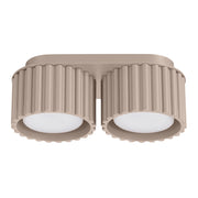 Plafoniera ovale 21 cm taupe, 2xGX53 VISTAO Pure Lume