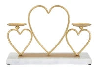 Portacandele Hearts cm cm 30X9X20