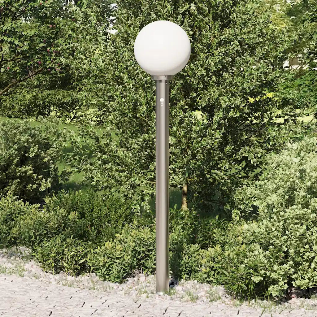 Lampada a paletto con sensore 120 cm Acciaio Inox IP44 4006101