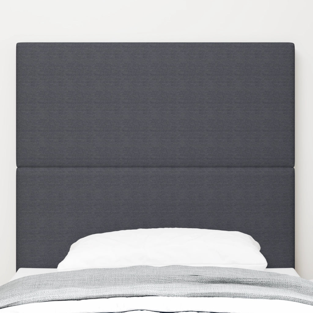 Testata LED  Grigio Scuro 80 cm in Tessuto Vellutato