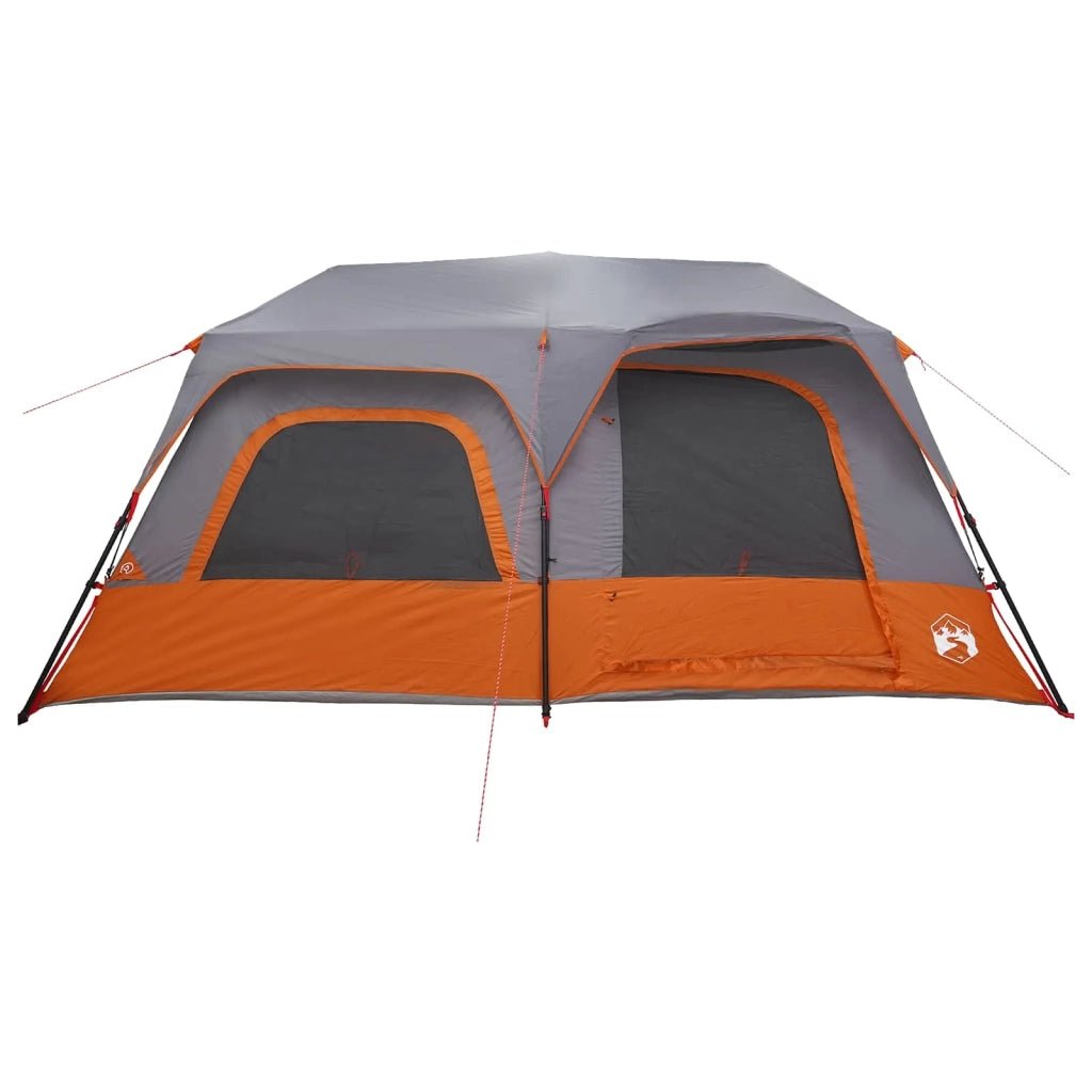 Tenda Istantanea Grigio e arancione 10 persone 42017489