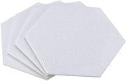Set di Sostegni per Vasi, 4 pezzi, Sostegni Absorbenti a Sei Lobi per Vasche, Piatte, Piatti, Vasi, Bianchi