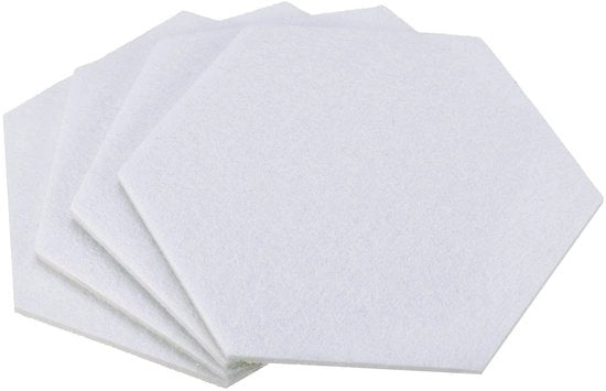Set di Sostegni per Vasi, 4 pezzi, Sostegni Absorbenti a Sei Lobi per Vasche, Piatte, Piatti, Vasi, Bianchi