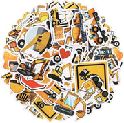 55 Sticker per Bordo per Decorazioni di Compleanno - Sticker di Camion divertenti per Bambini e Adulti - Decorazioni di Festa per Ombrellino e Laptop