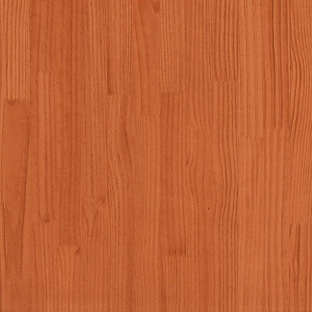 Fioriera rialzata per piante fiori terrazza giardino finitura a cera 80 x 80 x 46 cm legno di pino massiccio marrone 02_0038502
