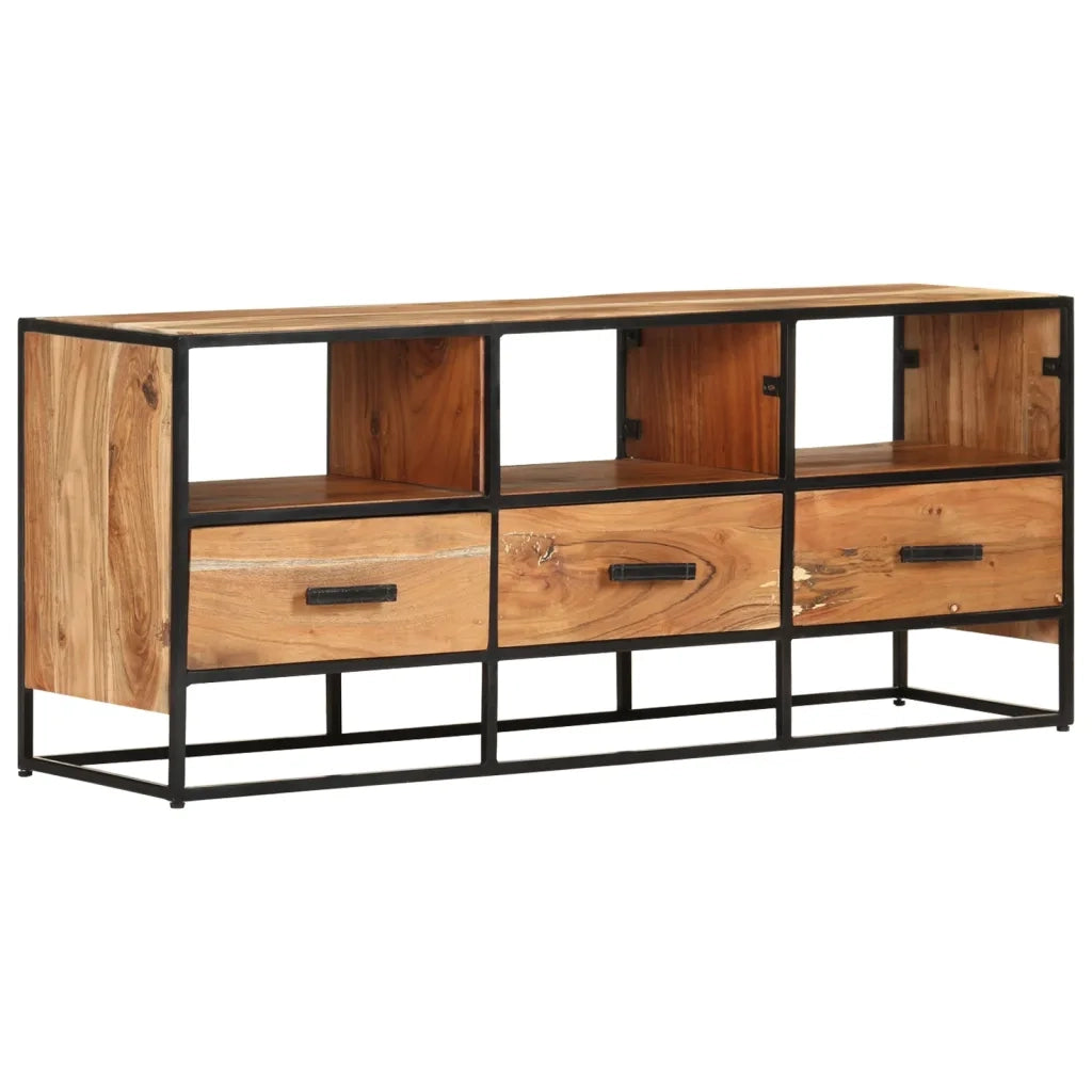 Mobile TV | Armadietto TV | Mobile Porta TV 110x30x45 cm in Legno Massello di Acacia
