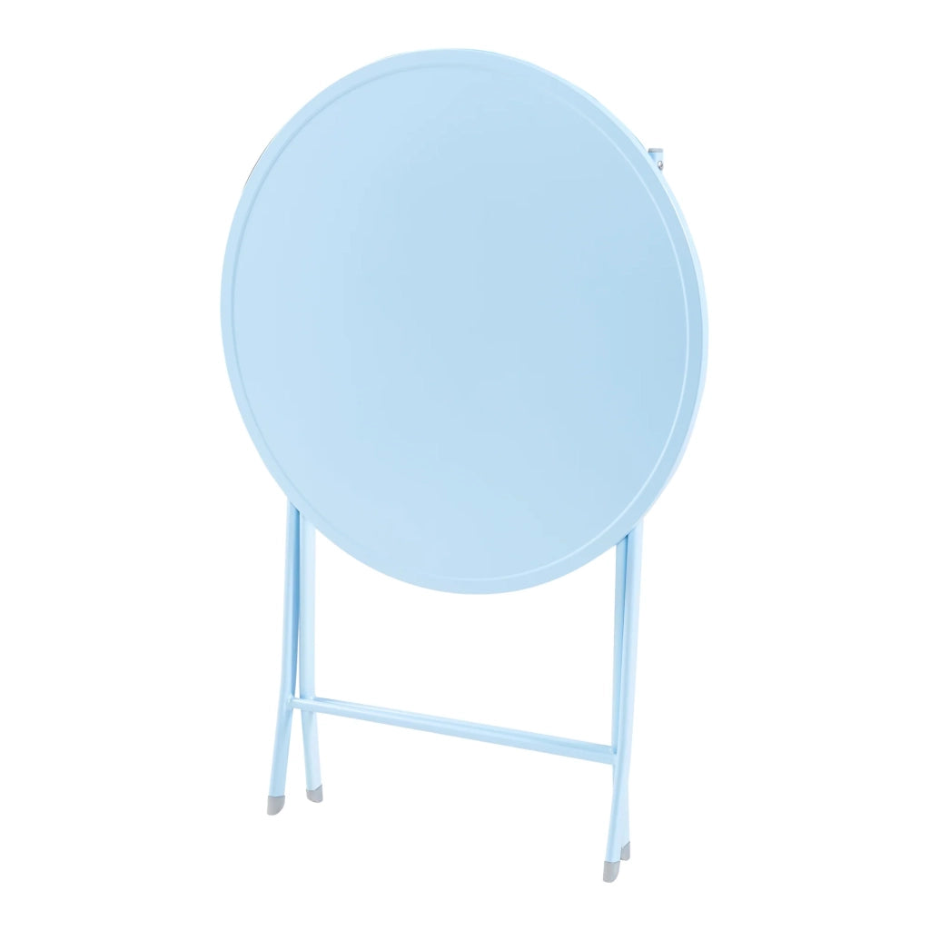 Tavolo da giardino pieghevole 71 x 62 cm azzurro cielo 03_0011035