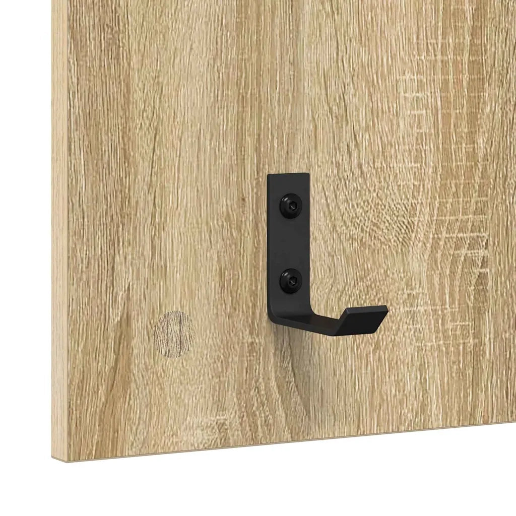 vidaXL Appendiabiti a muro rovere sonoma 90 x 40 x 10 cm