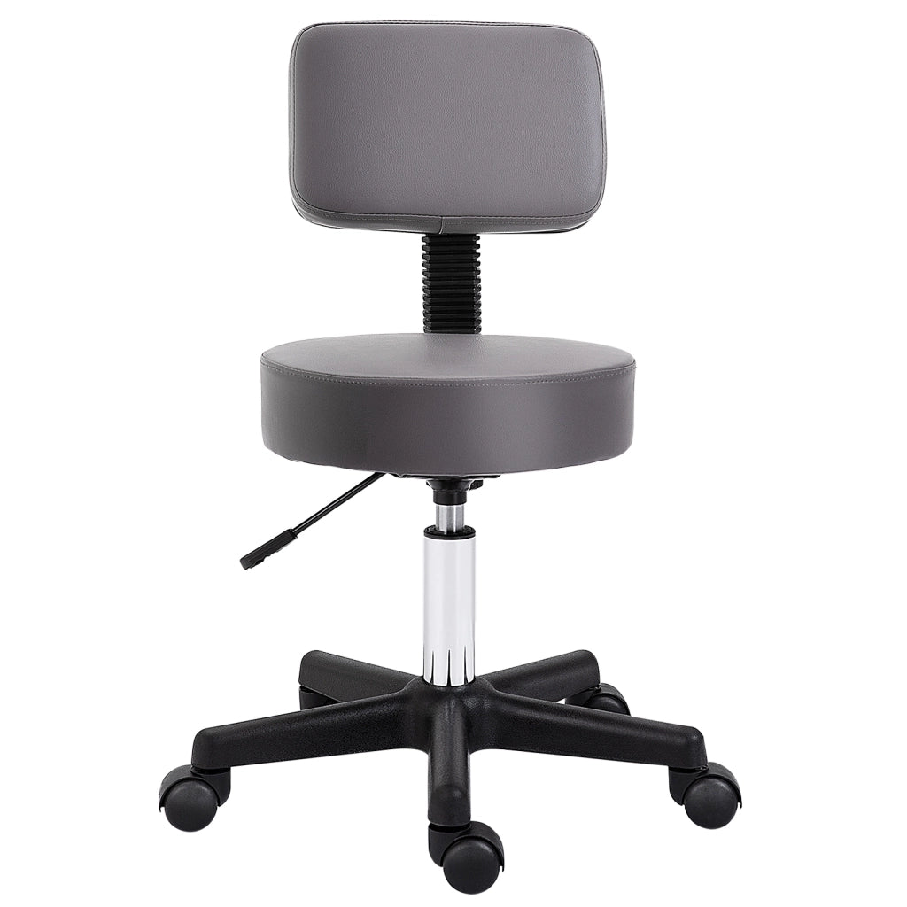 Sgabello ergonomico regolabile in altezza girevole 360¡ã ¨C zephmum ¨C Grigio, tessuto sintetico