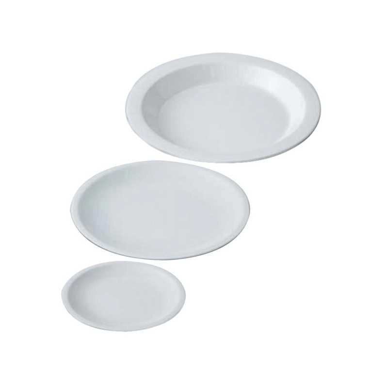 Piatto Fondo Melamina Bianco Ottico cm 21