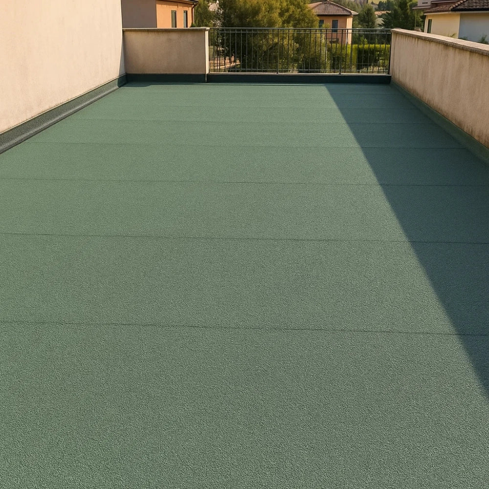 Guaina ardesiata verde casasciutta impermeabilizzazione terrazze 8 rotoli 1x10 m