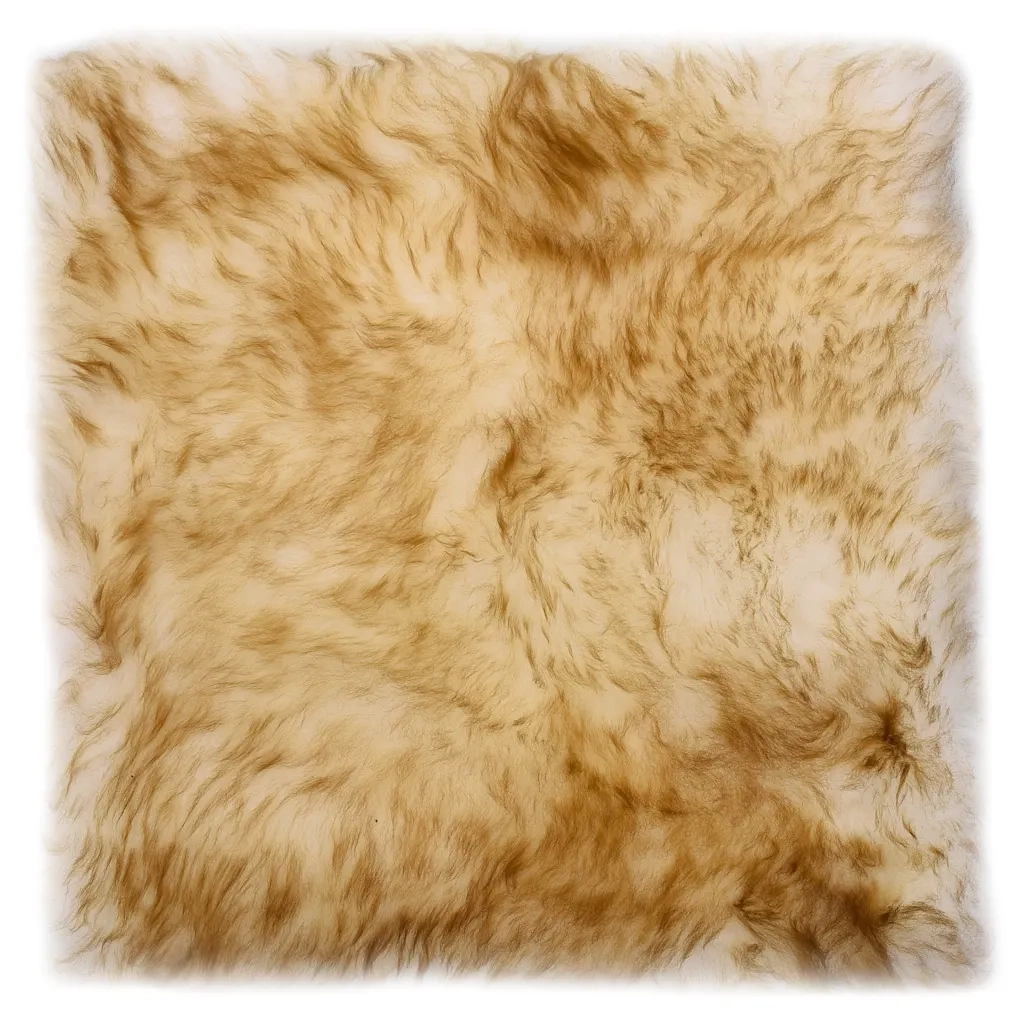 Cuscini Sedie 2pz Melange Marrone 40x40cm Vera Pelle di Montone 283887
