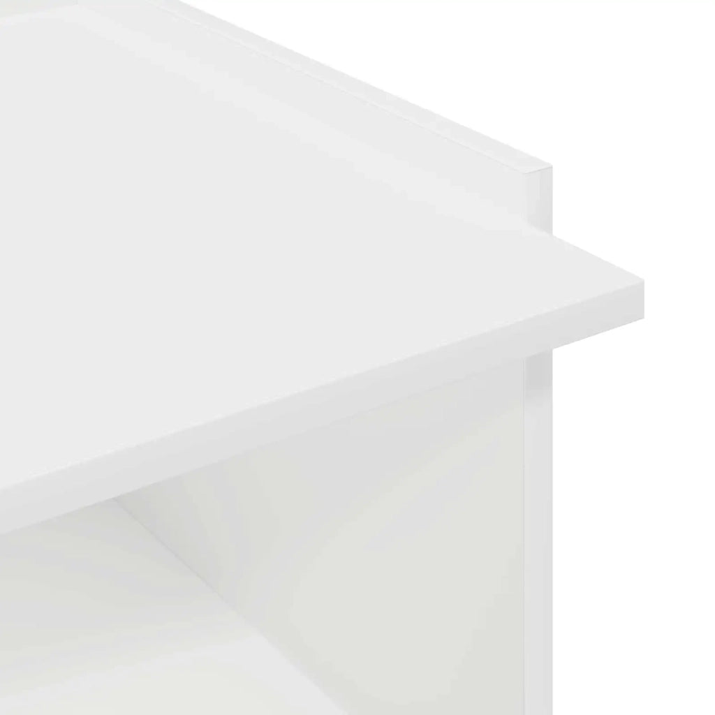 Tavolino da salotto Bianco 90 x 50 x 33 cm Legno ingegnerizzato