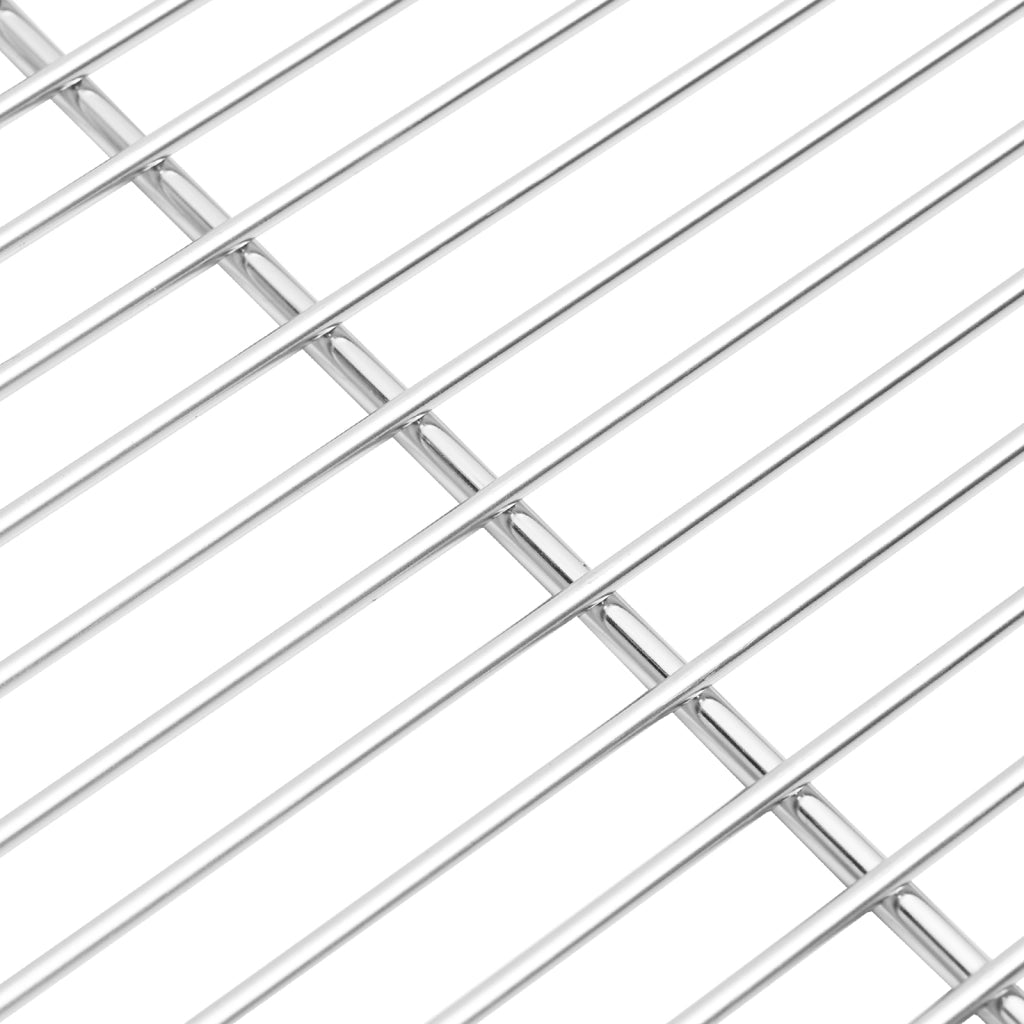 Griglia per BBQ  con Manici Rettangolare 50x35 cm Acciaio Inossidabile 304