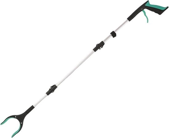 Gancio telescopico da 109 cm con presa magnetica, antiscivolo e chiusura a scatto, utilizzato per la raccolta dei rifiuti, adatto per anziani, disabili, addetti alla pulizia, ecc.