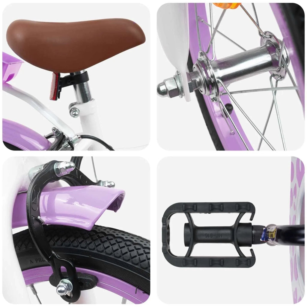 Bicicletta per Bambini 12 Pollici per bambini di 2-4 anni Viola 42009602